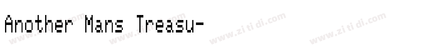 Another Mans Treasu字体转换